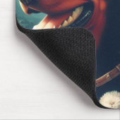 ヴィンテージ可愛いド絵画ーバーマン マウスパッド (コーナー)