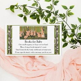 ヴィンテージ可愛いバニー子供囲いカード エンクロージャーカード