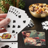 ヴィンテージ可愛いピンア絵画ップ トランプ (インサイチュ)