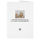 ヴィンテージ可愛いブラッドハウンド、EJ Detmoldによる子犬 (裏面)