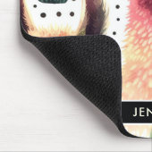 ヴィンテージ可愛いラマ水彩色 マウスパッド (コーナー)