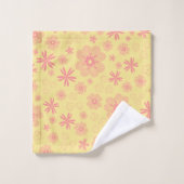 ヴィンテージ可愛い花柄タオルセット バスタオルセット (ウォッシュタオル)