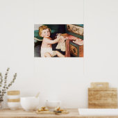 ヴィンテージ可愛い遊幼児とドレスザー ポスター (キッチン)