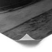 ヴィンテージ可視ガスポンプと車1940s ポスター (角)