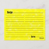 ヴィンテージ台所棚レシピカード ポストカード (裏面)