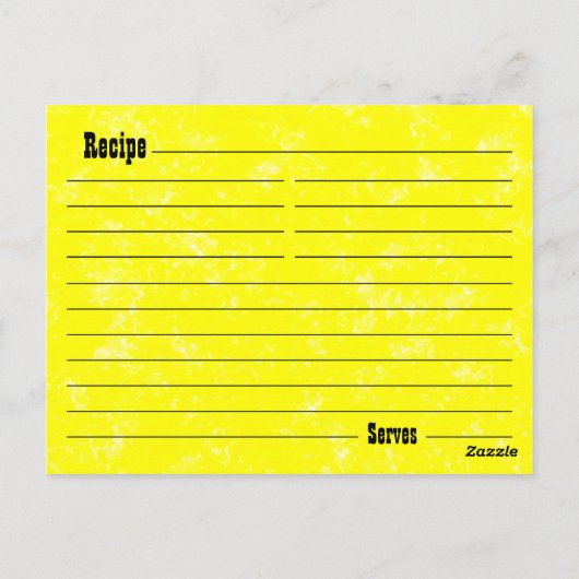 ヴィンテージ台所棚レシピカード ポストカード (裏面)
