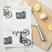 ヴィンテージ台所用ハンドタオル キッチンタオル (四つ折り)