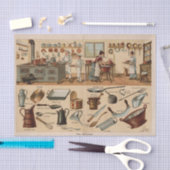 ヴィンテージ台所用品イラストレーション 薄葉紙 (クラフト)