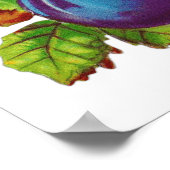 ヴィンテージ台所用梅果実デザイン ポスター (角)