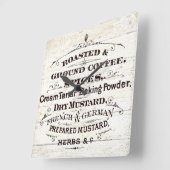 ヴィンテージ台 スクエア壁時計 (傾斜)