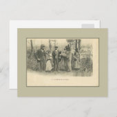 ヴィンテージ史ジプシーとクマ ポストカード (正面/裏面)