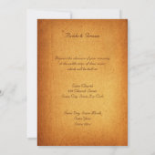 ヴィンテージ合成結婚式招待状 招待状 (裏面)