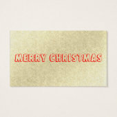 ヴィンテージ合板素朴サンタギフトラベル (裏面)