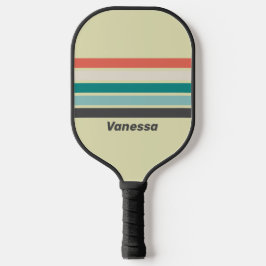 ヴィンテージ名を付けたストライプ全体のピストン ピックルボールラケット
