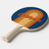 ヴィンテージ名を持つ青いループのアーチ 卓球ラケット (正面アングル)