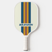 ヴィンテージ名ストライプ付き五つの集会 ピックルボールラケット (裏面)