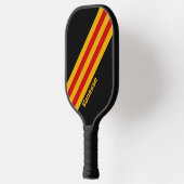 ヴィンテージ名ストライプ付き首都市 ピックルボールラケット (左)
