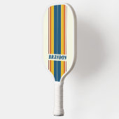 ヴィンテージ名ストライプ付き5つのボード ピックルボールラケット (左)
