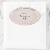 ヴィンテージ名プレート 楕円形シール (バッグ)