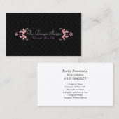 ヴィンテージ名刺の装飾レトロブラケット 名刺 (正面/裏面)