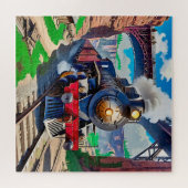 ヴィンテージ名勝峡谷の蒸気機関車 ジグソーパズル (横)