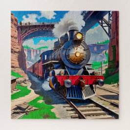 ヴィンテージ名勝峡谷の蒸気機関車 ジグソーパズル