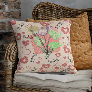 ヴィンテージ名子供部屋フローラ子 クッション