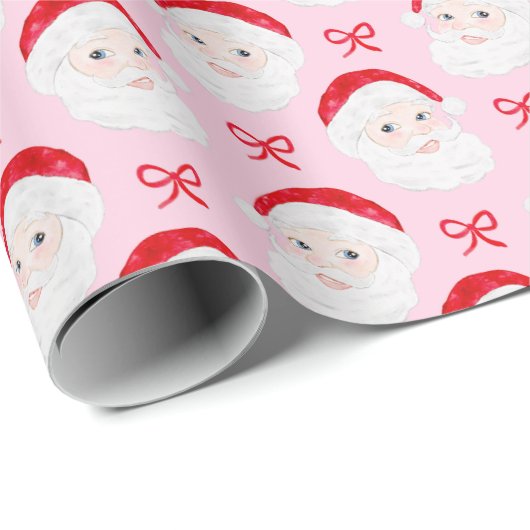 ヴィンテージ名門私立校風のサンタレッド弓レッドハット ラッピングペーパー (ロールコーナー)