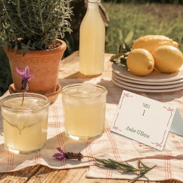 ヴィンテージ名門私立校風の結婚ズゲストエスコート&座席表