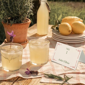 ヴィンテージ名門私立校風の結婚ズゲストエスコート&座席表