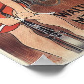 ヴィンテージ向け自転車サイクリングとアートポスター ポスター (角)