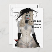 ヴィンテージ吸血鬼はがき ポストカード (正面/裏面)