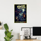 ヴィンテージ吸血鬼狩りポスター ゴシックホラー壁画 ポスター (ホームオフィス)