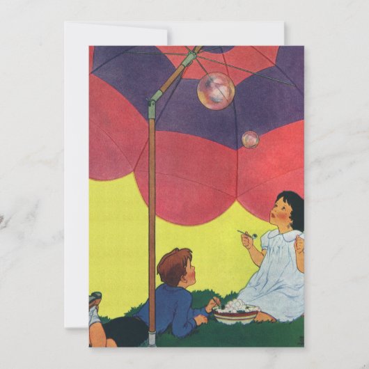 ヴィンテージ吹が傘の下で泡を吹く (正面)