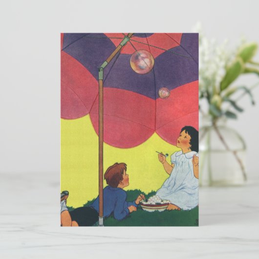 ヴィンテージ吹が傘の下で泡を吹く (スタンド正面)