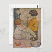 ヴィンテージ吹の気泡 ポストカード (正面/裏面)