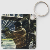 ヴィンテージ吹雪に従事する電気工事士 キーホルダー (裏面)