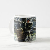 ヴィンテージ吹雪に従事する電気工事士 コーヒーマグカップ (正面左)