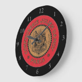 ヴィンテージ告知広告 ラージ壁時計 (傾斜)