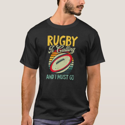ヴィンテージ呼び出しラグビー Tシャツ (正面)