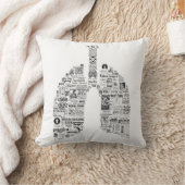 ヴィンテージ呼吸療法 – 肺科医の贈り物 クッション (ブランケット)