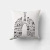 ヴィンテージ呼吸療法 – 肺科医の贈り物 クッション (裏面)