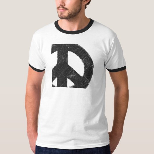 ヴィンテージ和平の標識 Tシャツ (正面)