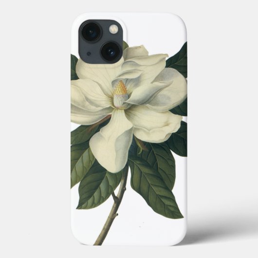 ヴィンテージ咲きの白朴の花 Case-Mate iPhoneケース (裏面)