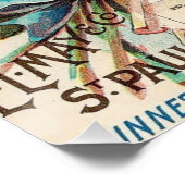 ヴィンテージ咲き乱れるバラ ポスター (コーナー)