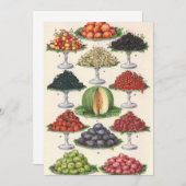 ヴィンテージ品揃えフルーツのトレイへのケータリング (正面/裏面)