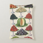 ヴィンテージ品揃えフルーツのトレイへのケータリング アクセントクッション (正面(垂直))