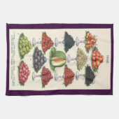 ヴィンテージ品揃えフルーツのトレイへのケータリング キッチンタオル (横)