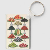 ヴィンテージ品揃えフルーツのトレイへのケータリング キーホルダー (裏面)