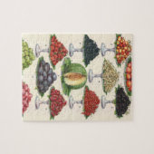 ヴィンテージ品揃えフルーツのトレイへのケータリング ジグソーパズル (横)